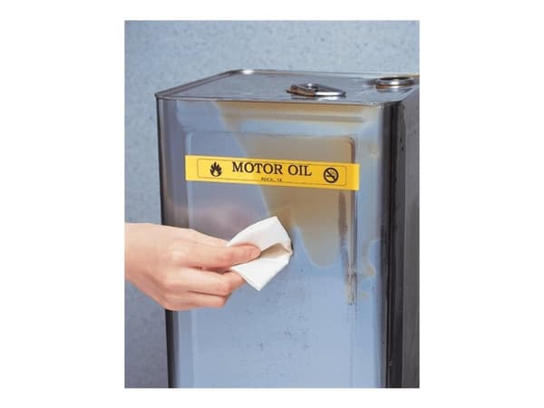 Brother HGE-651V5 - Svart på gult - Rull (2,4 cm x 8 m) 5 kassett(er) laminert teip - for P-Touch PT-9500pc, PT-9700PC, PT-9800PCN; P-Touch R RL-700S
