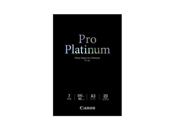 Canon Photo Paper Pro Platinum - A3 (297 x 420 mm) - 300 g/m² - 20 ark fotopapir - for PIXMA Pro9000, Pro9500