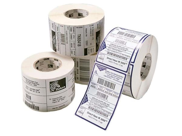 Zebra Trans Matte 2000 - Matt - sterkt hvitt - 19.1 x 57.2 mm 39780 etikett(er) (12 rull(er) x 3315) merkelapper - for Strata; TLP 2722, 2742, 2844,