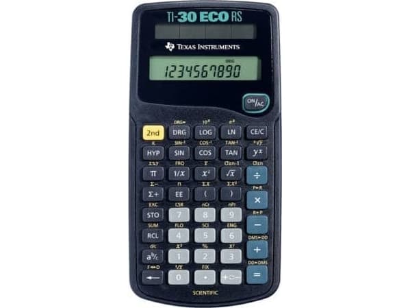 Texas Instruments TI-30 eco RS - Vitenskapelig kalkulator - 10 sifre - solpanel