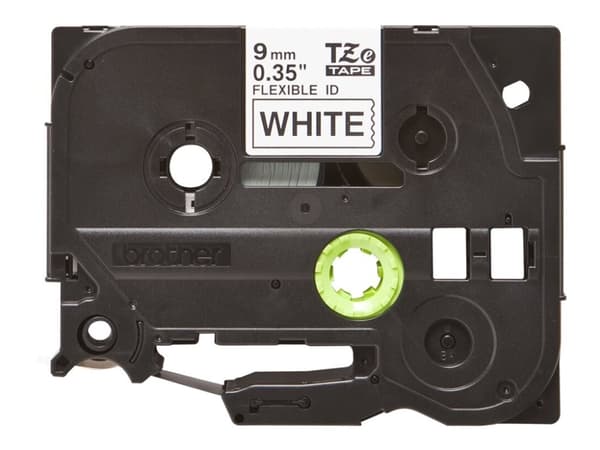 Brother TZFX221 - Svart på hvitt - Rull (0,9 cm x 8 m) fleksibelt bånd - for P-Touch PT-E310, E550, P900; P-Touch Cube Plus PT-P710; P-Touch Pro PT-H