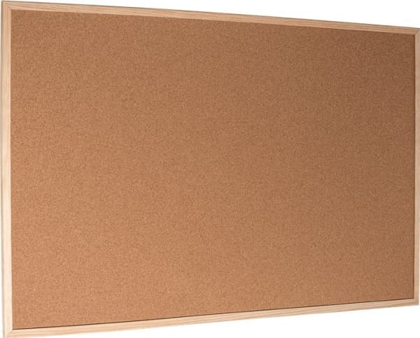 Opslagstavle Esselte 60x90 cm kork med træramme