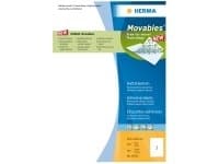 HERMA Special - Papir - matt - fjernbart selv-adhesiv - hvit - A4 (210 x 297 mm) 100 etikett(er) merkelapper