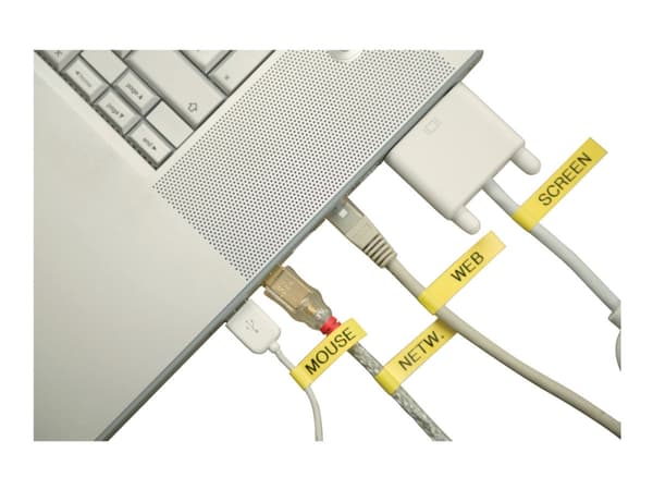 Brother TZFX631 - Svart på gult - Rull (1,2 cm x 8 m) fleksibelt bånd - for Brother PT-D210, D600, H110; P-Touch PT-1005, D410, D450, D460, D610, E31