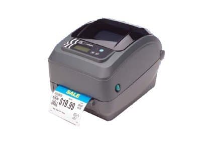 Zebra GX420t - Etikettskrivare - direkt termisk/termisk överföring - Rulle (10,8 cm) - 203 dpi - upp till 152 mm/sek - parallell, USB, seriell - kniv