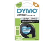 Märkningstejp DYMO® LetraTAG 12mm x 4m klar plasttape