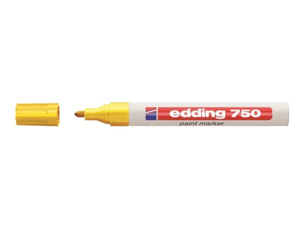 edding 750 paint - Markør - permanent - gul - fargeblekk - 2-4 mm