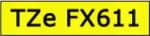 Brother TZFX611 - Svart på gult - Rull (0,6 cm) skriverteip - for Brother PT-D210, D600, H110, H200; P-Touch PT-E310, E550, P900; P-Touch Cube Plus P