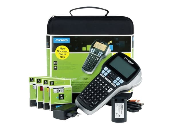 DYMO® LabelManager™ 420P Kitcase Sort, Grå