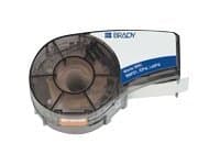 Brady B-595 - Vinyl - matt - svart på hvitt - Rull (1,27 cm x 6,4 m) 1 rull(er) merkelapper - for Brady BMP21, BMP21-LAB, BMP21-PLUS; ID PAL; LABPAL
