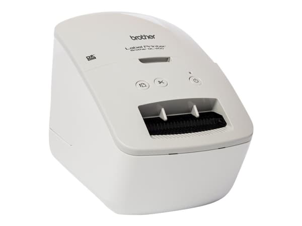 Brother QL-600G - Etikettskriver - direktetermisk - Rull (6,2 cm) - 300 x 300 dpi - inntil 71 mm/sek - USB 2.0 - grå, hvit