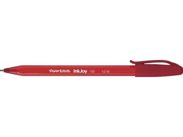 PAPER MATE Kulspetskula InkJoy 100 Cap Red 50 stycken