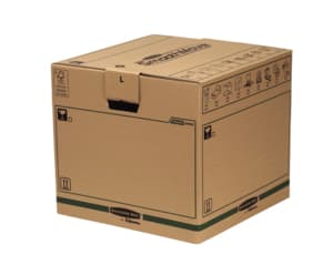 Bankers Box SmoothMove Large - Brevlåda - 48 cm x 47 cm x 41.2 cm - brun
