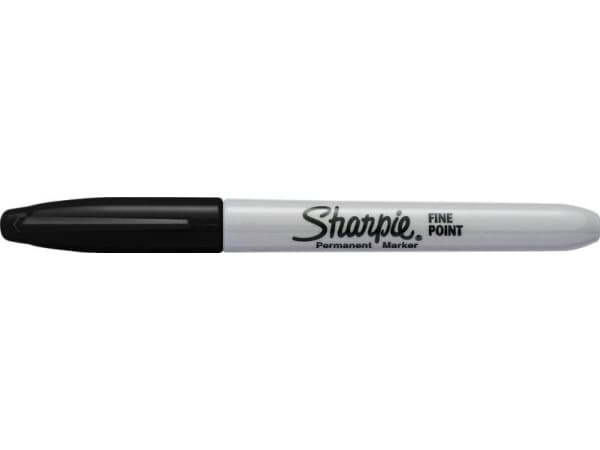 Sharpie Marker bullet tip fine 12 stycken svart blister