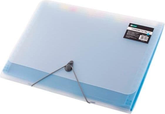 A4 folder 12 compartments blue D.RECT