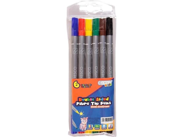 Cresco Double-sided markers, 6 colors (248165)