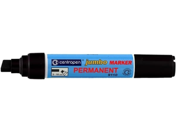 Centropen Marker Jumbo Permanent Black 2.00-10.00 mm (9110/12)