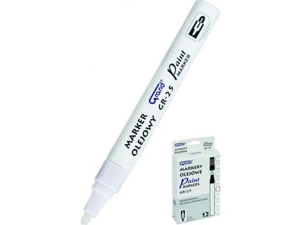 White oil marker GR-25 Grand 12 pcs