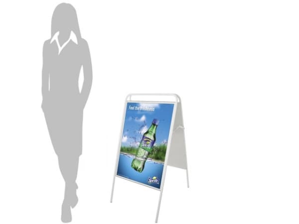 Gadeskilt TWIN Light B2 Expo Sign 50x70cm hvid m/magnetluk