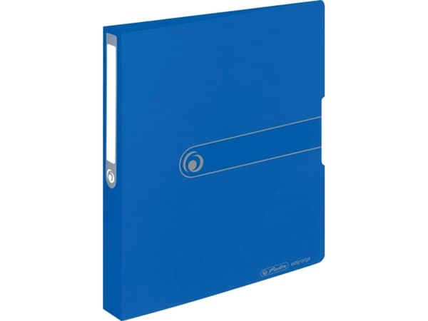 Herlitz 11217171, Rund ring, Polypropylen (PP), Blå, Matt, 2,5 cm, Rustfritt stål