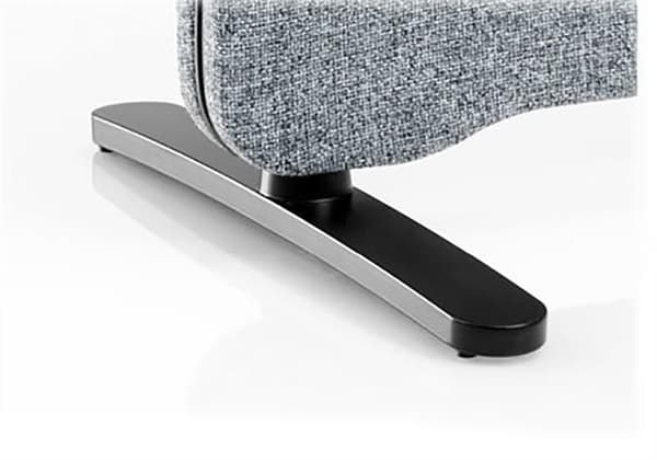 T-fot Arc black för skärmvägg Edge
