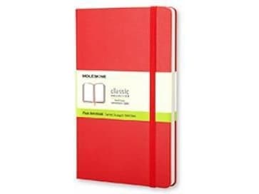 Moleskine Classic, Monokromatisk, Rød, 240 ark, 70 g/m², Innbundet (hardcover), Universell