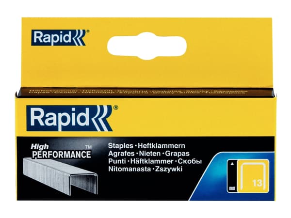 Rapid - Stifter - No. 13 - 8 mm - galvanisert stål - pakke av 2500