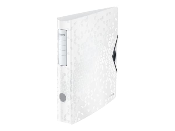 Leitz 180° Active WOW - Spakbågesfil - ryggbredd: 65 mm - för A4 (210 x 297 mm) - kapacitet: 350 ark - vit