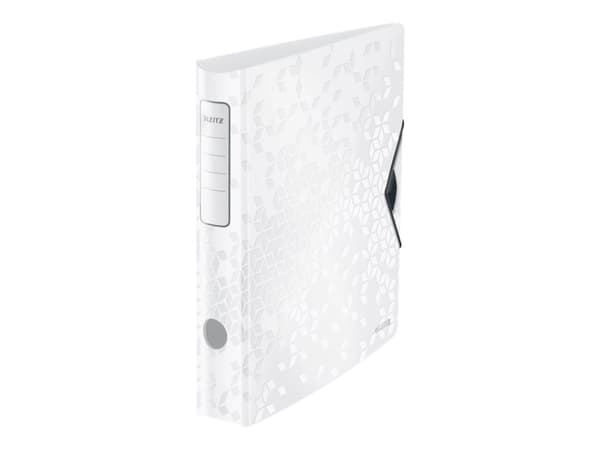 Leitz 180° Active WOW - Spakbågesfil - ryggbredd: 65 mm - för A4 (210 x 297 mm) - kapacitet: 350 ark - vit
