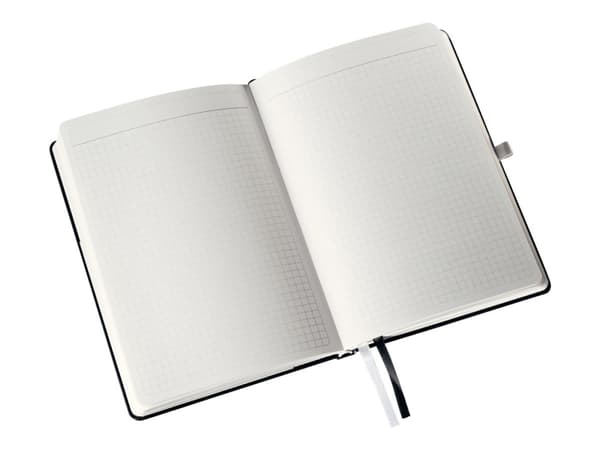 Leitz Style A5 - Anteckningsblock - fodralbunden - 80 ark - fyrkantig - satinsvart