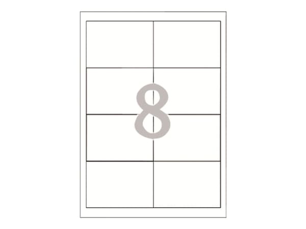 Avery - Hvit - 97 x 67.7 mm 800 etikett(er) (100 ark x 8) flerbruks merkelapper