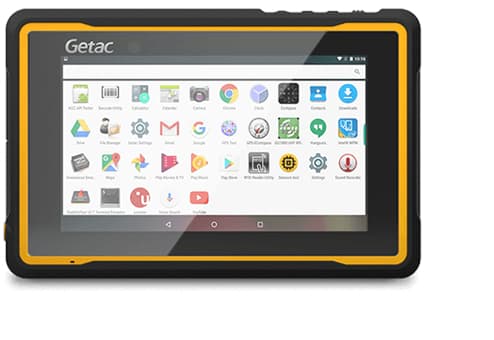 Getac ZX70, 17,8 cm (7"), 1280 x 720 pixlar, 64 GB, 4 GB, Android 7.1, Svart, Gul