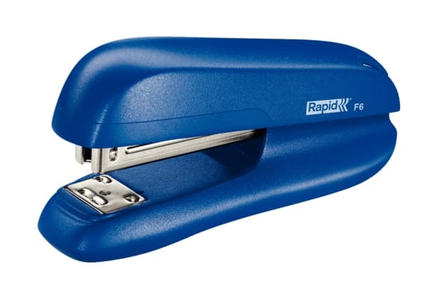 Rapid F6, 20 ark, Blå, Standardnitar, 24/6, 26/6, ABS, Metall, 5,5 cm