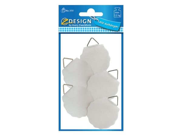 Avery 3731, Valkoinen, Kiinteä, Paperi, 7,6 cm, 12 cm, 5 kpl