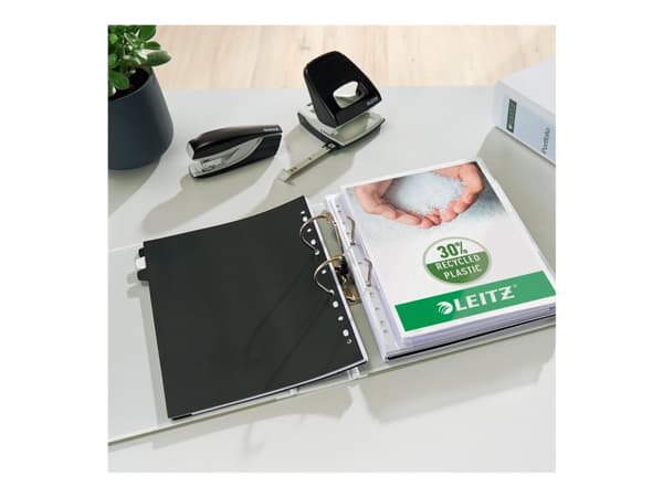 Leitz 180° Plastic Lever Arch File, A4, Valkoinen, 600 arkkia, 81 mm, 320 mm, 487 g