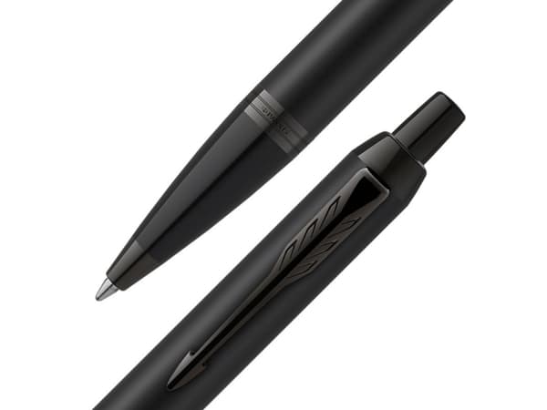 Parker IM Achromatic, Klämma, Fastklämbar, indragbar kulspetspenna, Påfyllnadsbar, Blå, 1 styck