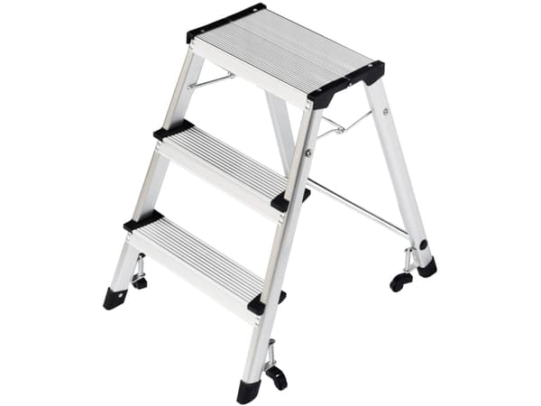 TWINCO TWIN MINI - Trinnstige - 3 trinn - 2 seksjoner - aluminium
