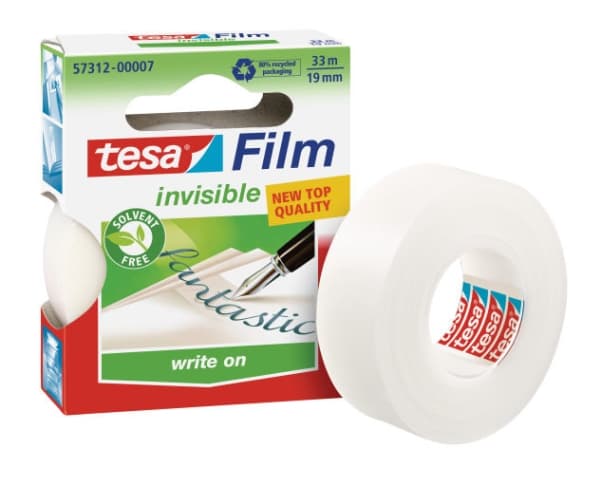 TESA Invisible 33mx19mm, 33 m, Gjennomsiktig, 19 mm, 1 stykker