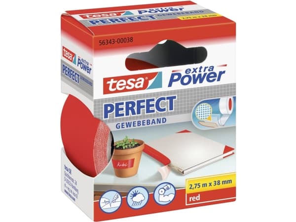 TESA 56343-00038, 2,75 m, Rød, 38 mm, 1 stykker