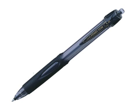 Uni SN-220, Klämma, Fastklämbar, indragbar kulspetspenna, Svart, 1 styck