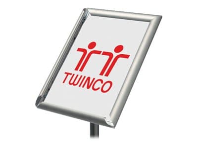 TWINCO TWIN AGENDA - Skiltholder - gulvstående - for A4 - sølv