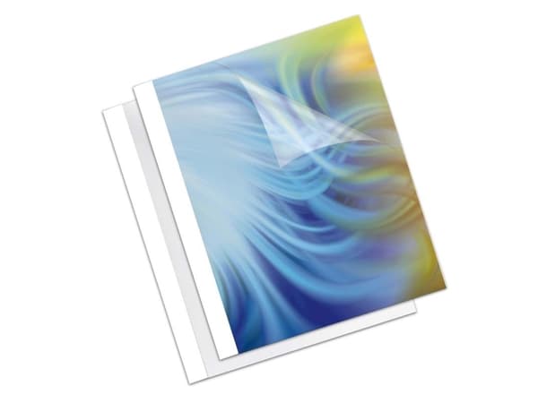 Fellowes Standard - 10 mm - A4 (210 x 297 mm) - 100 ark - 150 mikroner - hvit - 200 g/m² - 100 stk termo-PVC /kartongpermomslag