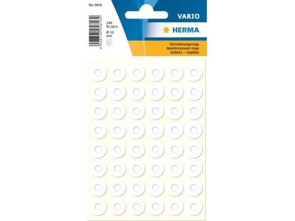 HERMA - Vahvistusrengas - valkoinen (240 kpl)
