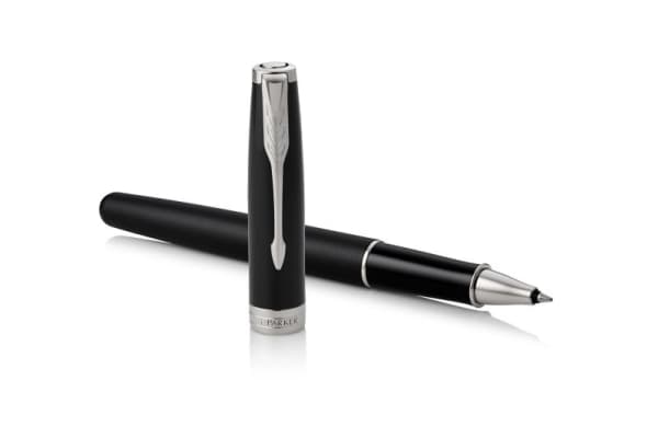 Parker 1931523, Stiftpenna, Svart, Silver, Svart, Lack, Palladium, Fin, Låda