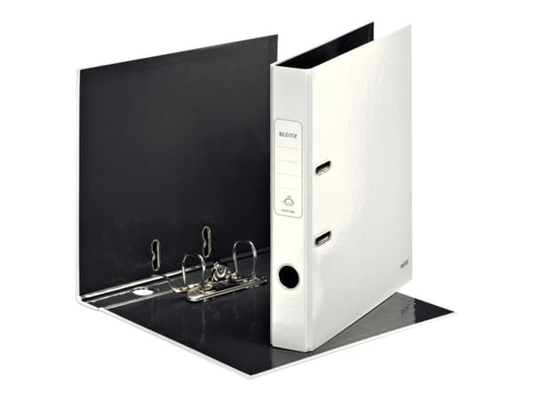 Leitz WOW 180° - Spakbågesfil - ryggbredd: 50 mm - för A4 (210 x 297 mm) - kapacitet: 350 ark - pärlvit