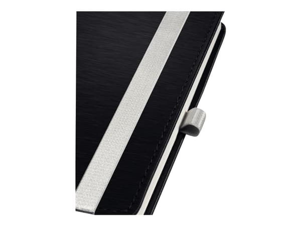 Leitz Style - Notisbok - 80 ark / 160 sider - elfenbenspapir - linjert - satengsvart omslag