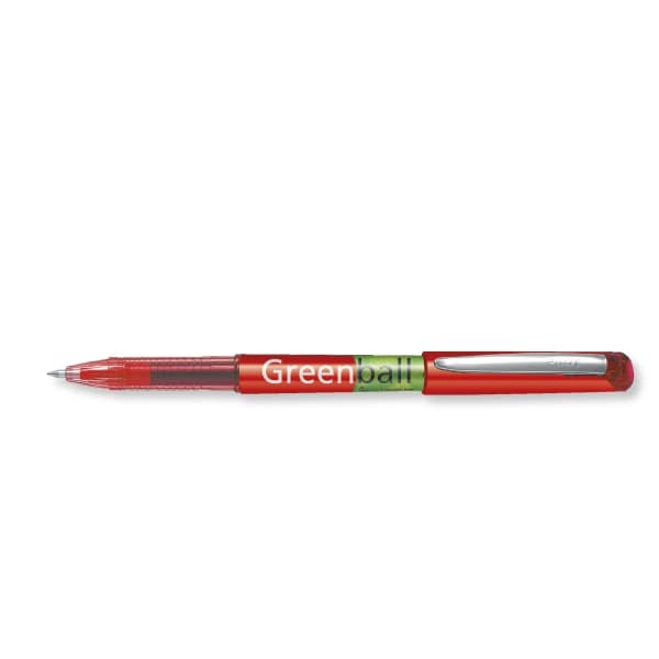 Rollerpen, Pilot BeGreen Greenball, 0,7 mm, rød