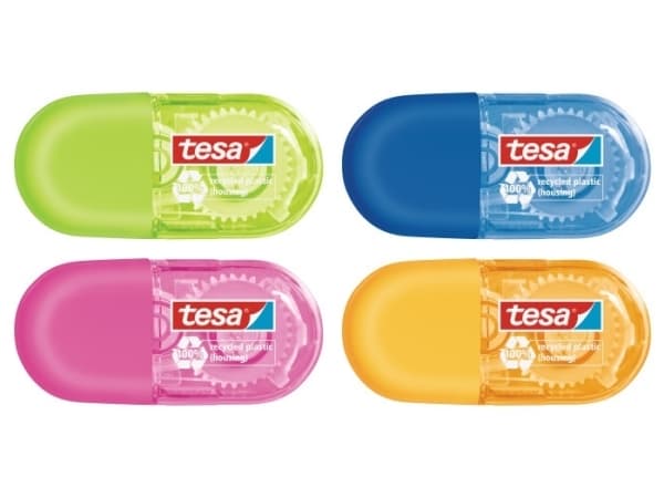 Tesa ecoLogo MINI - Korrigeringsrulle - 5 mm x 6 m - plast - tillgänglig i olika fäger
