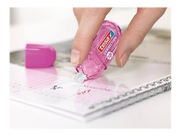 Tesa ecoLogo MINI - Korrigeringsrulle - 5 mm x 6 m - plast - tillgänglig i olika fäger