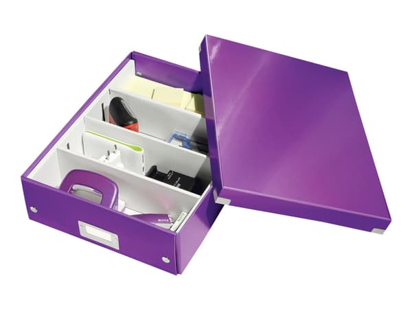 Leitz Click &amp; Store WOW Medium - säilytyslaatikko - violetti